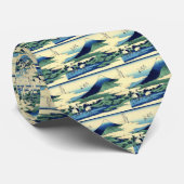 Hokusaiのタイによるクレーン ネクタイ (ロール)