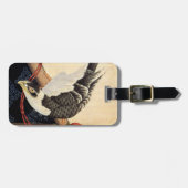 Hokusaiのタカの荷物のラベル ラゲッジタグ (正面横)