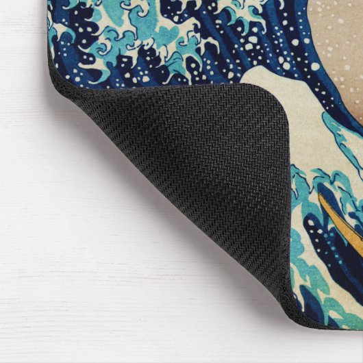 Hokusaiのヴィンテージの日本語による素晴らしい波 マウスパッド (コーナー)