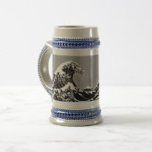 HOKUSAIの波 ビールジョッキ (正面左)
