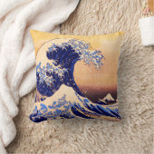 Hokusaiの素晴らしい波 クッション (ブランケット)