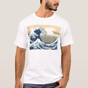 Hokusaiの素晴らしい波 Tシャツ