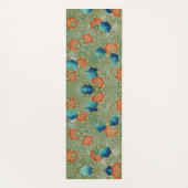 HOKUSAIの鳥WOODBLOCKのプリントの日本のなヨガのマット ヨガマット (裏面)