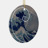 Hokusaiはフィボナッチの金比率に会います セラミックオーナメント (右)