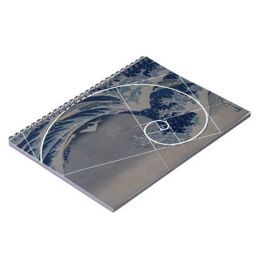 Hokusaiはフィボナッチの金比率に会います ノートブック (左側)