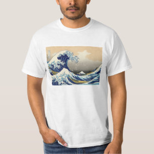 Hokusai素晴らしい波のTシャツ Tシャツ