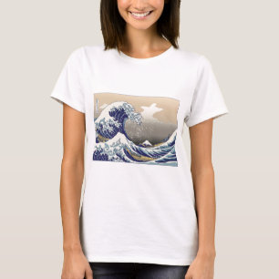 Hokusai素晴らしい波 Tシャツ