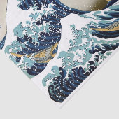 Hokusai著神奈川を離れた高品質で素晴らしい波 薄葉紙 (詳細)