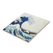 Hokusai著"素晴らしい波"の日本のな絵画 タイル (側面)
