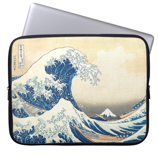 Hokusai ラップトップスリーブ (正面)