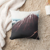 Hokusai、日本語著富士山Ukiyo-e クッション (ブランケット)