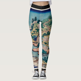 HOKUSAI 浮世絵プリント レギンス
