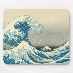 Hokusai -神奈川を離れた波の下の… マウスパッド