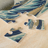 Hokusai: 神奈川を離れた素晴らしい波 ジグソーパズル (側面)