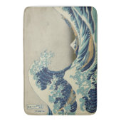 Hokusai: 神奈川を離れた素晴らしい波 バスマット (正面縦)