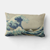 Hokusai: 神奈川を離れた素晴らしい波 ランバークッション (裏面)