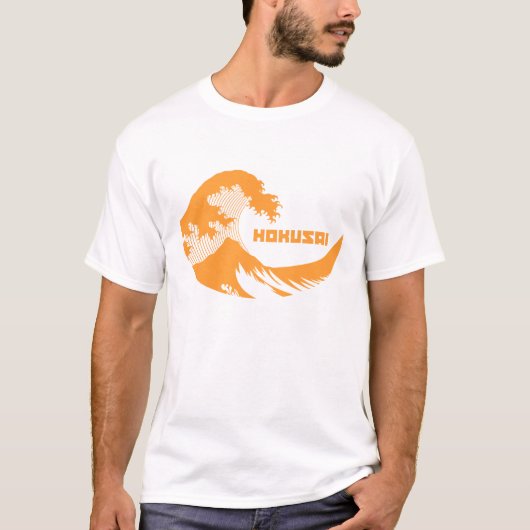 Hokusai -素晴らしい波 tシャツ (正面)