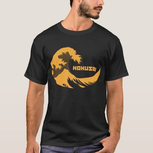 Hokusai -素晴らしい波 tシャツ (正面)