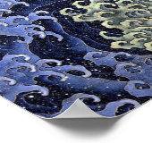 Hokusai Feminine Wave Japanese ポスター (角)