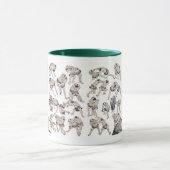 Hokusai , Image of Sumo wrestlers マグカップ (中央)