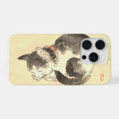 Hokusai Japanese Cat Art iPhone 15 Pro Case – Vint iPhoneケース (裏面横)