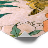 Hokusai Katsushika - Peony And Canary ポスター (角)