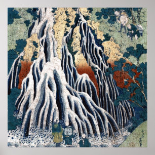 Hokusai Kirifuri Falls, Mount Kurokami, Shimotsuke ポスター