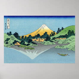Hokusai - Mount Fuji Reflects in Lake Kawaguchi ポスター