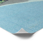 Hokusai - Mount Fuji Reflects in Lake Kawaguchi ポスター (角)