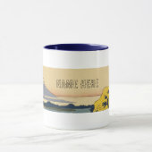 Hokusai Mt. Fuji Ukiyoe Mug - Custom Name Personal マグカップ (中央)