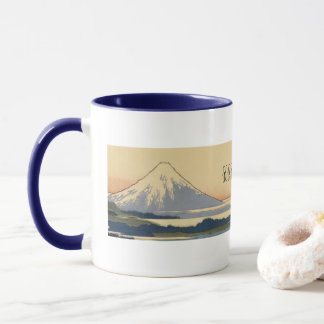 Hokusai Mt. Fuji Ukiyoe Mug - Custom Name Personal マグカップ