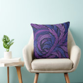 Hokusai Phoenix Cushion | Purple & Blue Feather  クッション (椅子)