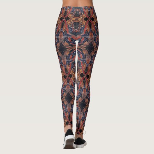 Hokusai Phoenix Leggings – Japanese Art Inspired レギンス (裏面)