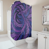 Hokusai Phoenix Motif Japanese Art Shower Curtain シャワーカーテン (インサイチュ)