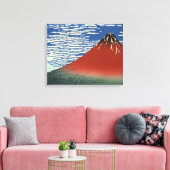 [Hokusai] Red Fuji southern wind clear morning キャンバスプリント (インサイチュ (リビング))