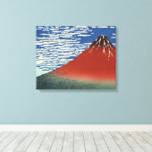 [Hokusai] Red Fuji southern wind clear morning キャンバスプリント (インサイチュ (ウッドフロア))