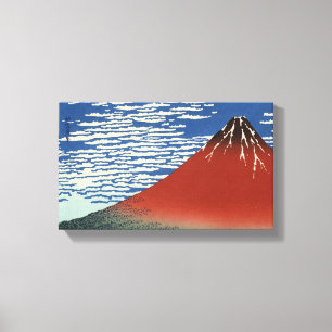 [Hokusai] Red Fuji southern wind clear morning キャンバスプリント