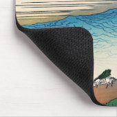 Hokusai - Tama river in the Musashi province マウスパッド (コーナー)