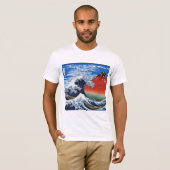 Hokusai“The Great Wave”&“Fine Wind, Clear Morning” Tシャツ (正面フル)