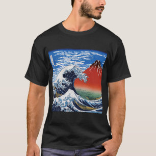Hokusai“The Great Wave”&“Fine Wind, Clear Morning” Tシャツ
