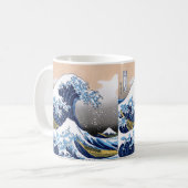 Hokusai , “ The Great Wave off Kanagawa ” コーヒーマグカッ コーヒーマグカップ (正面左)