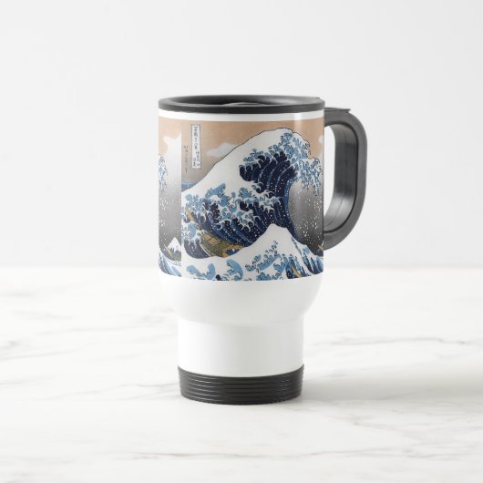 Hokusai , “ The Great Wave off Kanagawa ” トラベルマグ (正面右)