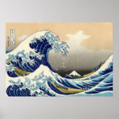 Hokusai The Great Wave Poster ポスター (正面)