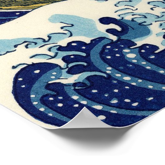 Hokusai The Great Wave Poster ポスター (角)