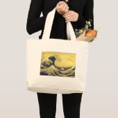Hokusai -UKIYOE- ラージトートバッグ (正面(商品))