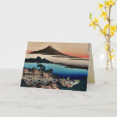 Hokusaisのための画像富士山の36の眺め カード (黄色い花)