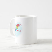holaのオウム コーヒーマグカップ (正面左)