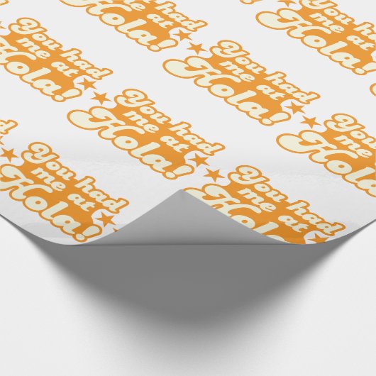 HOLAのメキシコスペインのな挨拶で私がこんにちはありました ラッピングペーパー (角)