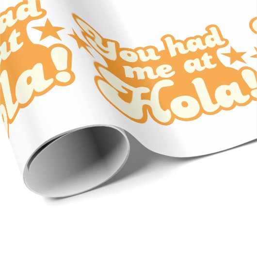 HOLAのメキシコスペインのな挨拶で私がこんにちはありました ラッピングペーパー (ロールコーナー)