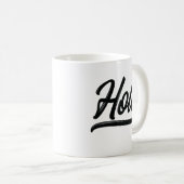 Holaスクリプト(黒) コーヒーマグカップ (正面右)